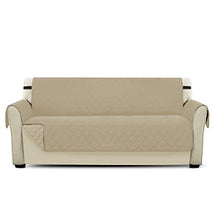 PETCUTE Copripoltrona per Divano Trapuntato Luxury Protegge da Animali Extra Morbido Beige 3 Plazas