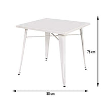 Pratiko Life A0058747-0 Tavolo Matrix, Bianco, 80 x 80 cm