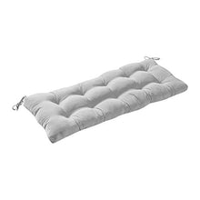 Cuscino da banco reclinabile per sedia pieghevole quadrato in cotone, cuscino per pausa pranzo o sedia a sdraio per mobili da giardino, patio o lettino, grigio