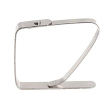 OVBBESS - Set di 20 mollette regolabili in acciaio, per feste, ristoranti, picnic, esterni, 5 x 4 cm, colore: argento