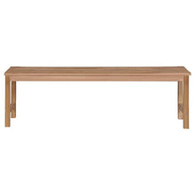 vidaXL Panca da Giardino con Cuscino Rosso Vino 150 cm Legno di Teak