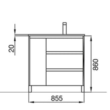 Salgar Arenys Set Mobile da Bagno, Pannelli di truciolato, Bianco Lucido, Extra Grande
