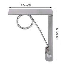 Raguso - Clip per tovaglia in acciaio inox, triangolo, colore: Argento