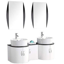 MOBILE BAGNO ARREDO BAGNO COMPLETO MODELLO TIGER 138 CM DOPPIO LAVABO RUBINETTI INCLUSI
