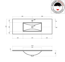 Kiamami Valentina MOBILE BAGNO SOSPESO CON LAVABO INTEGRATO E SPECCHIO 120 CM | BERLIN