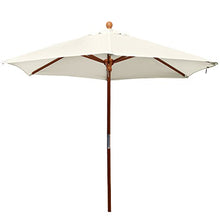 anndora® 21001VS - Ombrellone Standard, 2,1 m, Rotondo, da Giardino o Balcone, in Legno, 180 g/m², Calore a Scelta