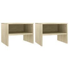 FAMIROSA Comodini Rovere Sonoma 2 pz 40x30x30 cm in Truciolato