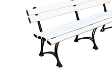 HEXIM Panca Plastica PVC Panca da Giardino Zone All'Aperto 200x75x45 cm, Harmony