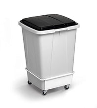 Durable 1801668010 - Carrello Durabin Trolley, 90 Litri, 1 Pezzo, Bianco