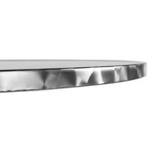 Alterego - Piano da tavolo rotondo Barca, diametro 60 cm, in acciaio inox