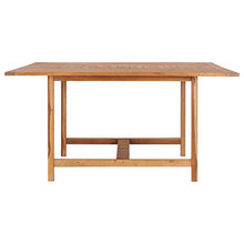 BIGTO - Tavolo da pranzo da giardino in legno massello di teak, decorazione bistrot 150 x 150 x 76 cm