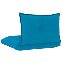 vidaXL Cuscini per Divano Pallet 2 pz Blu in Tessuto