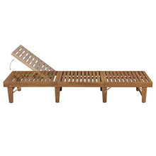 vidaXL Massello Acacia Lettino Prendisole Pieghevole Rustico Sdraio Spiaggia