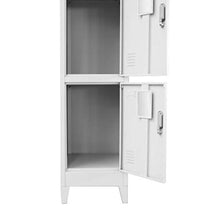 FAMIROSA Armadietto a 3 Scomparti con Serrature 38x45x180 cm