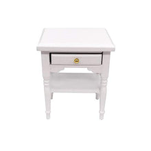 xxkj Comodino Swing Mini Modello Bianco Comodino in Legno Lunghezza 5,3 cm, Larghezza 4 cm, Altezza 6,5 cm