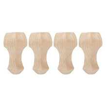 DAUERHAFT Accessori da Ufficio ecologici per Gambe in Legno massello(12 * 6cm)