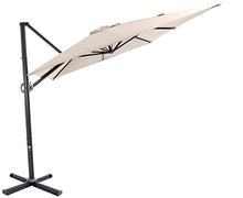 SORARA Roma Basic Parasole a sbalzo, Sabbia, 2,5 x 3 m, manovella
