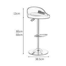 SANSHUI Bar Sgabelli Pelle Altezza Regolabile Sgabello con Back for Home Kitchen Spa Medical Salone Bar Stool 0916 (Color : C, Size : Bar Stools Set of 1)