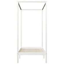 SKM Giroletto con Baldacchino 2 Cassetti Bianco in Pino 90x200 cm