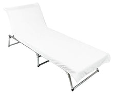 ZOLLNER Telo per Lettino, 100% Cotone, Bianco, ca. 75x200 cm, Altri Colori