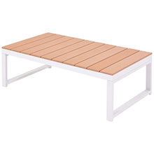 Tidyard Set Divano Angolare da Giardino, Mobili da Esterno 19 pz in Alluminio WPC