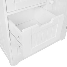 KADIMA DESIGN Bagno Mobile casetta mobiletto del bagno cassetti bianchi e armadietto laterale porta