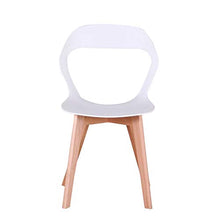 555 Un set di 4 sedie da pranzo sedie da caffè, openwork backrestsolid legno, struttura stabile Sedia da pranzo Sedia