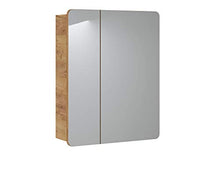 COMAD Aruba - Set di 2 lavabo, 60 cm, in legno di quercia, colore: Grigio lucido
