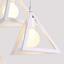 E27 Sospensione Gabbia Lampadario Metallo Retrò Lampada a Sospensione Creativo Lampadario a Soffitto(Bianco)