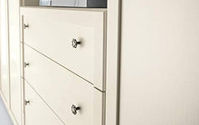 Ponte a 6 Ante battenti. Patinato Beige - Non Comprende Il Letto (cm. 320 x 55 x 251h)