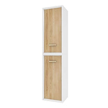 MARWELL Alzata, Legno ingegnerizzato Quercia, Bianco, Hoch