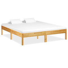 BIGTO - Struttura per letto in legno di rovere massiccio, 180 x 200 cm