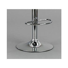 DP Griferia 16032 + 16001 – Sgabello con base in cromo e seduta rotonda colore: grigio, ABS)