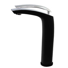 Miscelatore Monocomando Rubinetto Lavabo Lavandino Bagno Nero Cromato Sanlingo