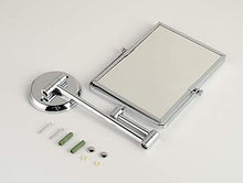 MMWYC Specchio for Trucco a Parete bifacciale Girevole Specchio for Trucco a Specchio Push-Pull e Specchio for Appendere Grande Specchio Pieghevole Specchio for Il Trucco del Bagno
