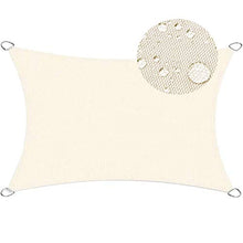 Aibingbao Vela Parasole 2x3.5m Impermeabile e Resistente Vele Ombreggianti Tenda a Vela Impermeabile, per Esterni, Cortile, Giardino, Beige