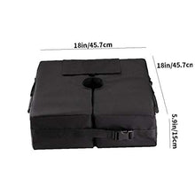 Supporto Ombrellone Base Umbrella Base Borsa Peso con grande maniglia di apertura per Patio Beach scoperta Ombrello Pennoni nero del basamento