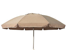 Joy Summer Ombrellone Alluminio 220 cm con Camino Antivento Stecche Fiberglass Spiaggia Bar Lido Ecrù
