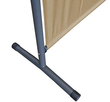 QUICK STAR Paravento da Giardino 150 x 190 cm Divisorio in Tessuto Balcone Protezione della Privacy Beige
