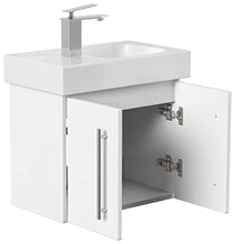 emotion Lavabo con mobiletto, Legno, Bianco Lucido, 53, 2 unità