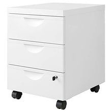 Cassettiera ERIK con 3 cassetti su ruote 41x50x57 cm bianco