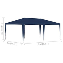 E E-NICES Tendone per Feste 4x6 m Blu