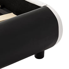 SKM Giroletto Nero con LED in Similpelle 120x200 cm (44.55kg)
