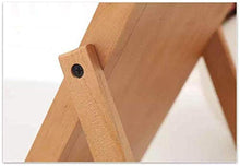 Specchio per il trucco da tavolo Specchio per il trucco con cornice in legno Specchio per il trucco Specchio per cosmetici Specchio da tavolo con cornice in legno e supporto per specchio da appendere,