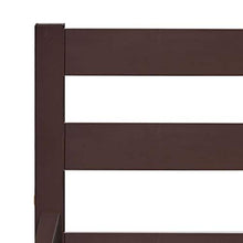 FAMIROSA Giroletto con 4 Cassetti Marrone Scuro Legno di Pino 180x200 cm-0614
