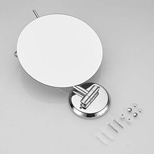 OMLTER 3X Ingrandire Vanity Mirror con Estensibile Braccio 180° Girevole, Casa Unico Lato Rotante Montaggio Parete Specchio Trucco, Bagno Vanity Mirror per Trucco E Rasatura