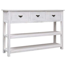 FAMIROSA Credenza Bianco Anticato 115x30x76 cm in Legno