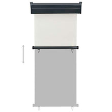 vidaXL Tenda da sole laterale per balcone, 80 × 250 cm, bianco crema
