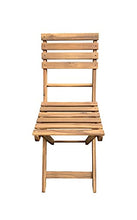 REDI GROUP Set da Giardino Bistrot 3 Pezzi (2 Sedie + Tavolo) in Legno di Acacia, Pieghevole - Giardino, Balcone, Terrazza, Bar, Ristorante