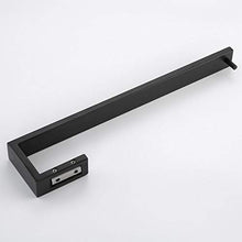 Aothpher SUS304 - Portasciugamani da parete, in acciaio INOX, 35 cm, colore: Nero opaco